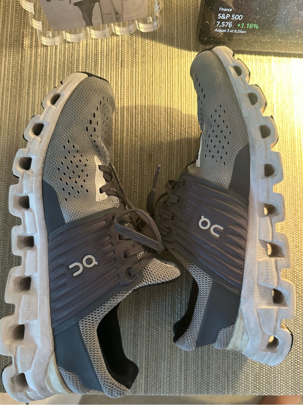 On Cloud Men's Running Shoes - Grey/White
